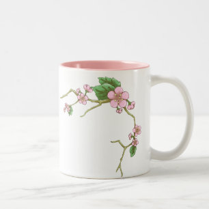 Sakura Blossoms Two-Tone Coffee Mug