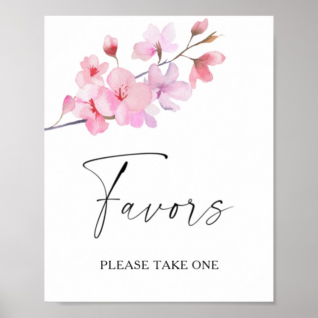 Sakura - bridal favours please take one poster (Front)