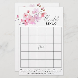 Sakura - Bridal shower bingo game