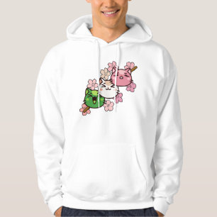 Sakura Cat Dango - Kawaii Japan Spring Hoodie