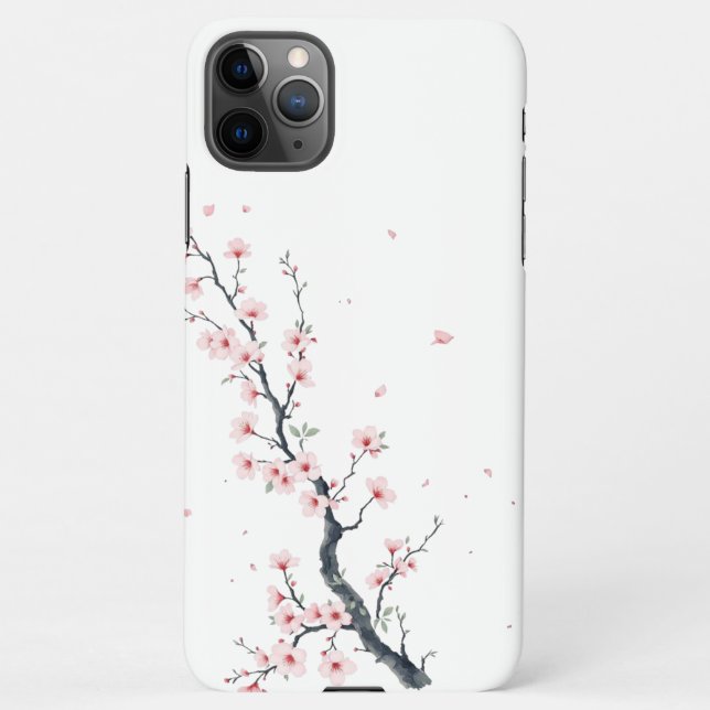 Sakura Cherry Blossom Branch Phone Case (Back)