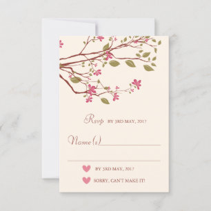 Sakura/Cherry Blossom Branch Wedding RSVP