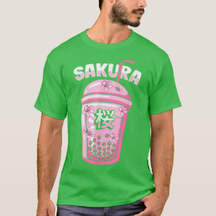 Sakura Cherry Blossom Bubble Tea for Japanese Cult T-Shirt