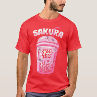 Sakura Cherry Blossom Bubble Tea for Japanese Cult T-Shirt