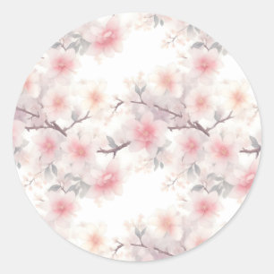 Sakura, Cherry Blossom Classic Round Sticker