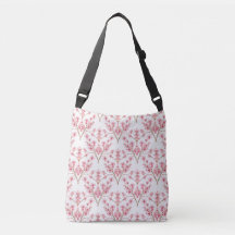 Sakura Cherry Blossom Damask Watercolor