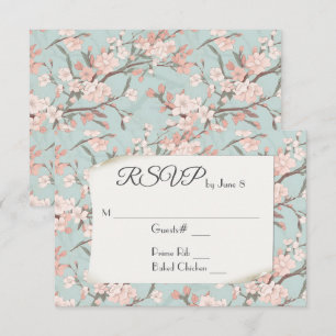 Sakura Cherry Blossom Design RSVP Card