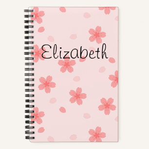 Sakura Cherry Blossom Floral Pattern Notebook