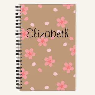 Sakura Cherry Blossom Floral Pattern Notebook