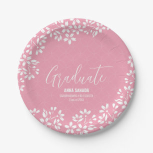 SAKURA cherry blossom Graduation party Paper Plate