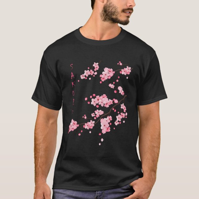 Sakura Cherry Blossom Japanese Al T-Shirt (Front)