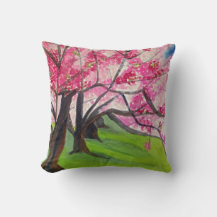 Sakura Cherry Blossom Japanese Art Cushion
