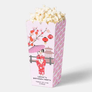 Sakura Cherry Blossom Japanese Girl Birthday Party Favour Box