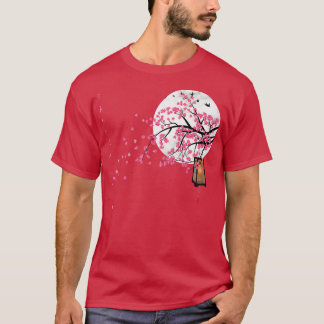 Sakura Cherry Blossom Japanese Graphical Art Flowe T-Shirt