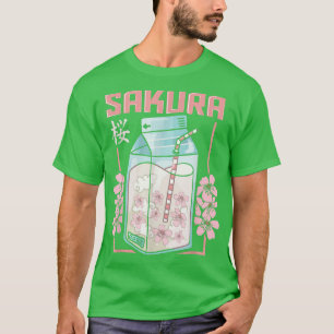 Sakura Cherry Blossom Juice Design for Japanese Cu T-Shirt