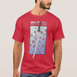 Sakura Cherry Blossom Katana T-Shirt