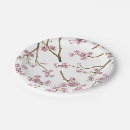Sakura Cherry Blossom Print Paper Plate