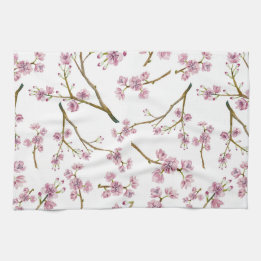 Sakura Cherry Blossom Print Tea Towel