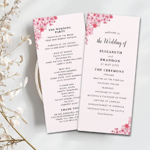 Sakura – Cherry Blossom Sakura Wedding  Programme