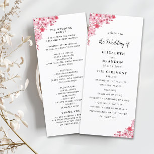 Sakura – Cherry Blossom Sakura Wedding  Programme