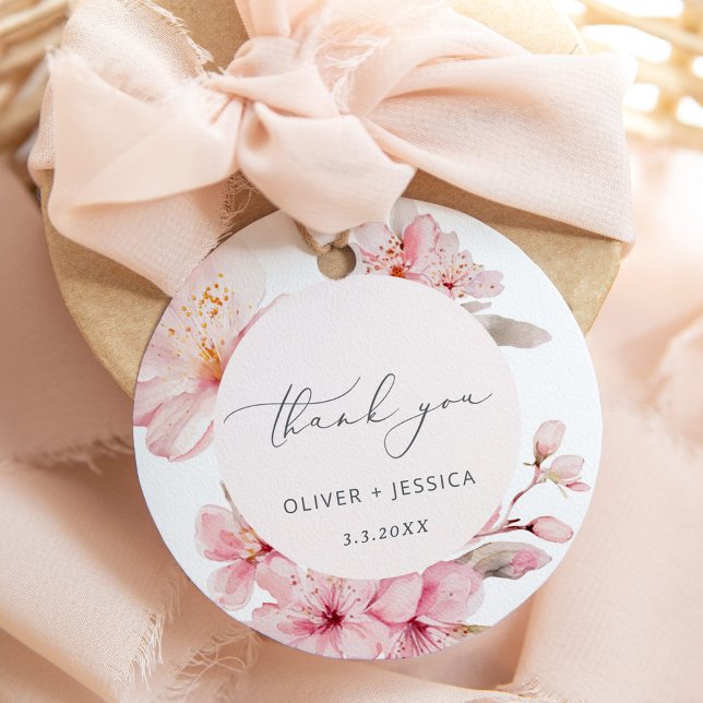 Sakura cherry blossom wedding favour tags (Creator Uploaded)