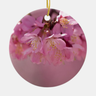 Sakura Cherry Blossoms Delicate Pink Bouquet Ceramic Tree Decoration