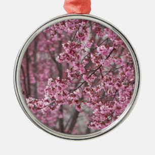 Sakura Cherry Blossoms Flowing Pink Metal Tree Decoration