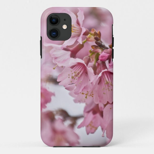 Sakura Cherry Blossoms Pale Pink Case-Mate iPhone Case (Back)