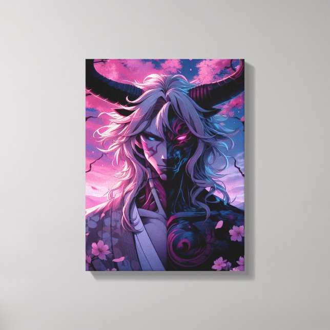 Sakura Demon Prince Canvas Print (Front)