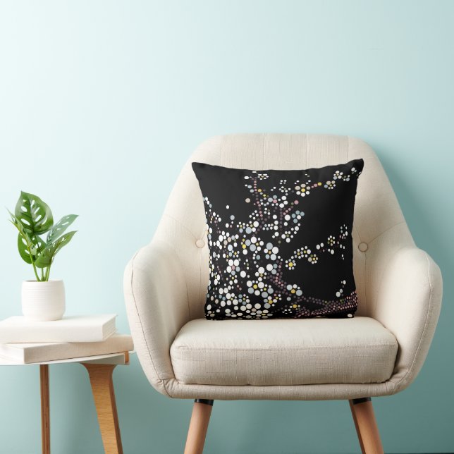 Sakura Dot Art Designer Pillow (Chair)