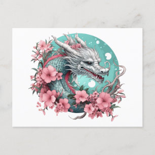 Sakura Dragon Postcard