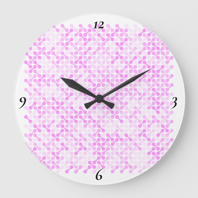 Sakura Drift – Soft Bloom Large Clock (Front)