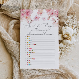 Sakura elegant bridal emoji pictionary game