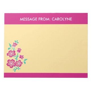 Sakura Floral Batik Notepad