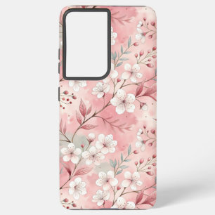 Sakura Flower Pattern Pink  Samsung Galaxy Case