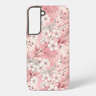 Sakura Flower Pattern Pink Samsung Galaxy Case