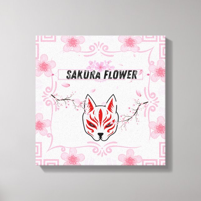  Sakura Flower – The Beauty of Japanese Cherry Blo Canvas Print (Front)