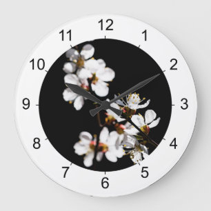 Sakura flowers large clock
