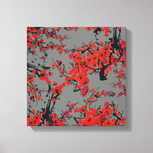Sakura flowers Stretched Canvas Print