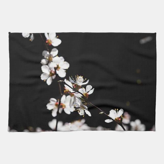 Sakura flowers tea towel (Horizontal)