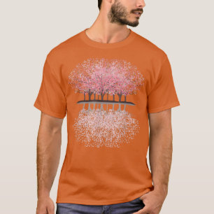 Sakura Forest Cherry Blossom Japanese Tree Graphic T-Shirt