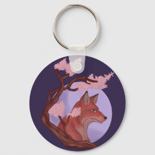 Sakura Fox Key Ring