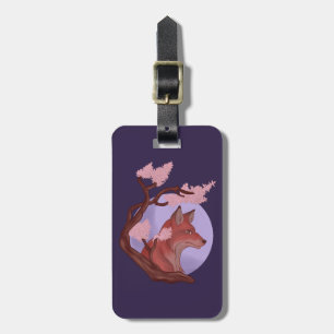 Sakura Fox Luggage Tag