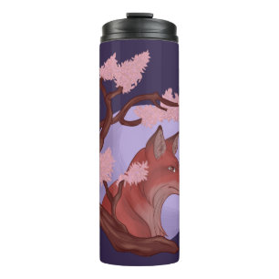 Sakura Fox Thermal Tumbler
