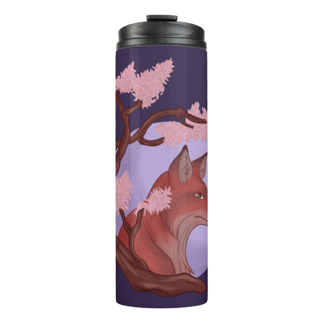 Sakura Fox Thermal Tumbler (Front)