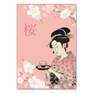 Sakura Geisha Table Number