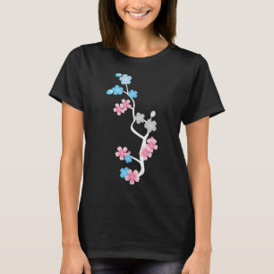 Sakura Gift Trans Funny Gift Tee Women,girl Love F