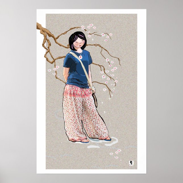 Sakura girl poster (Front)