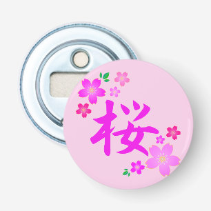 Sakura in Japanese Bottle Opener