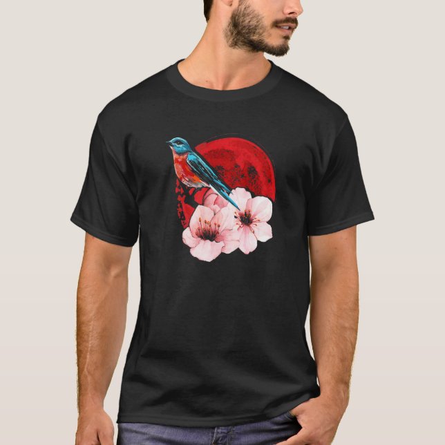 Sakura Japan Cherry Blossom Tree Nature Japanese B T-Shirt (Front)